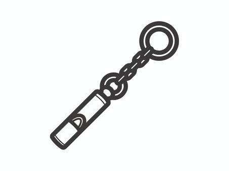 ホイッスル03 ホイッスル,笛,防災,救助,アウトドア,アイコン,マーク,シンプルのイラスト素材