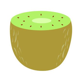 Illustration, kiwi, fruits, dessert, 