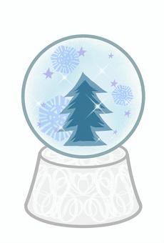 Illustration, snow globe, winter, christmas, 