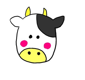 牛のイラスト 牛のイラスト 牛,動物,手書きのイラスト素材
