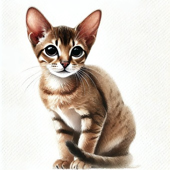 シンガプーラ シンガプーラ 動物,猫科,毛皮のイラスト素材