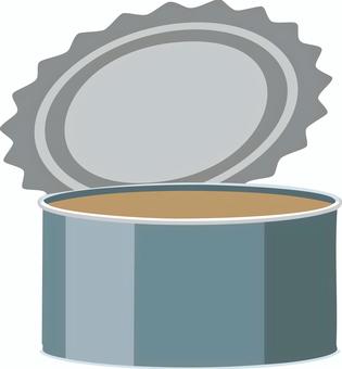 【食品】フタの開いた缶詰 食品,缶詰,保存食,備蓄,食事のイラスト素材