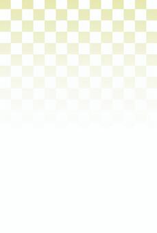 ゴールドの市松模様背景 グラデーション 市松模様,ゴールド,白,背景,和風,かわいい,コピースペース,シンプル,グラデーション,フェードのイラスト素材