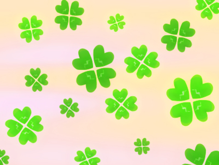 Illustration, clover, four leaves, happiness, JPG