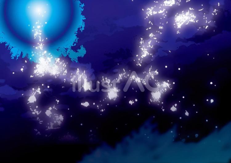 夕闇の光の背景 夕焼け,空,雲のイラスト素材