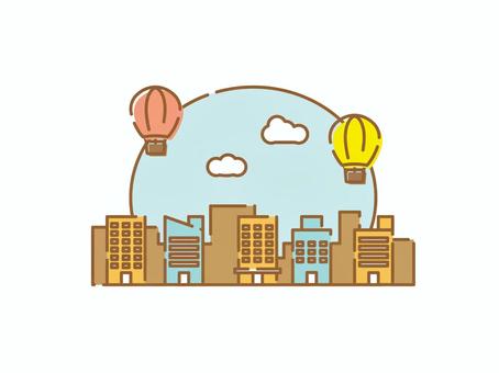 比爾氣球, JPG, PNG 和 AI 比爾氣球, 辦公樓, 氣球, 建設城市, JPG, PNG 和 AI