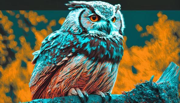 Illustration, owl, animal, creatures, 