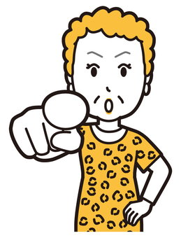  大阪のおばちゃん(黄)-219-バスト