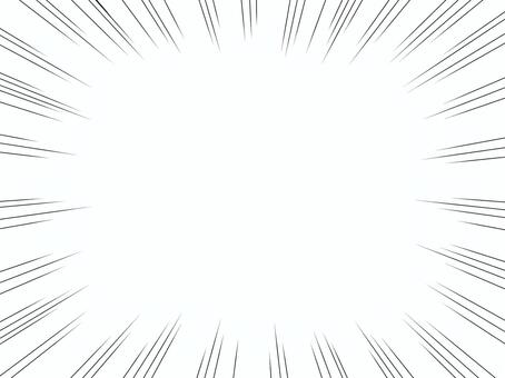 集中線１ 集中線,漫画,効果線,線,放射線,モノクロ,インパクト,効果,背景,マンガのイラスト素材