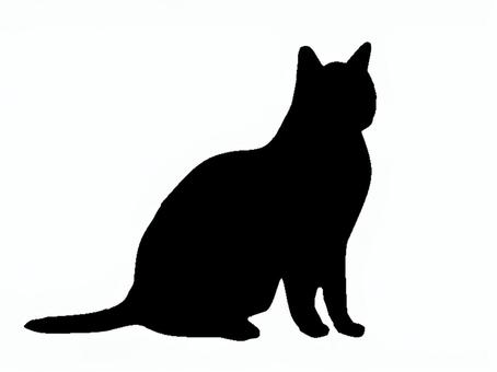 猫。。 猫,シルエット,動物,背景透過,黒猫,イラスト,素材,透過png,アイコン,ペットのイラスト素材