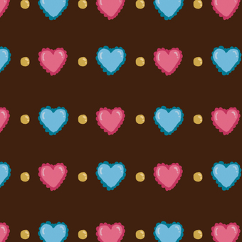 カラフルハートドット 2月14日,2月,冬,バレンタインデー,イベント,ハート,模様,カラフル,プレゼント,恋愛のイラスト素材