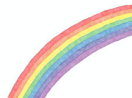 Illustration, rainbow-colored, rainbow, a bridge, 