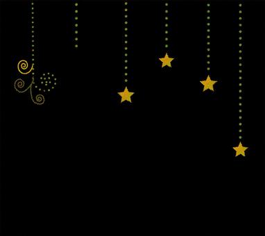 星の背景イラスト 星の背景イラスト 背景,夜空,星,スター,星柄,黒背景,黄色,刺繍風,テクスチャ,布風のイラスト素材