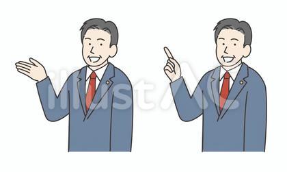 説明する士業男性