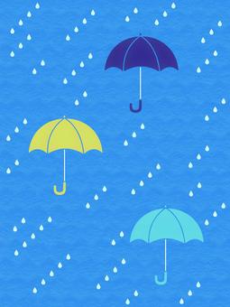 Illustration, rainy season, umbrella, rainfall, 