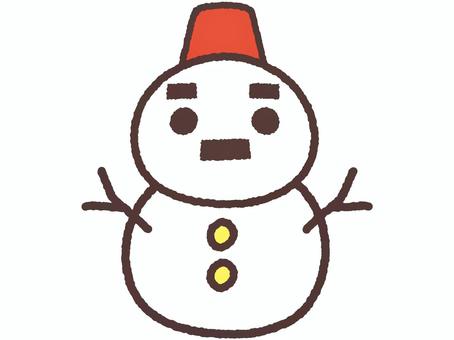 Illustration, snowman, snow, bucket, JPG and PNG