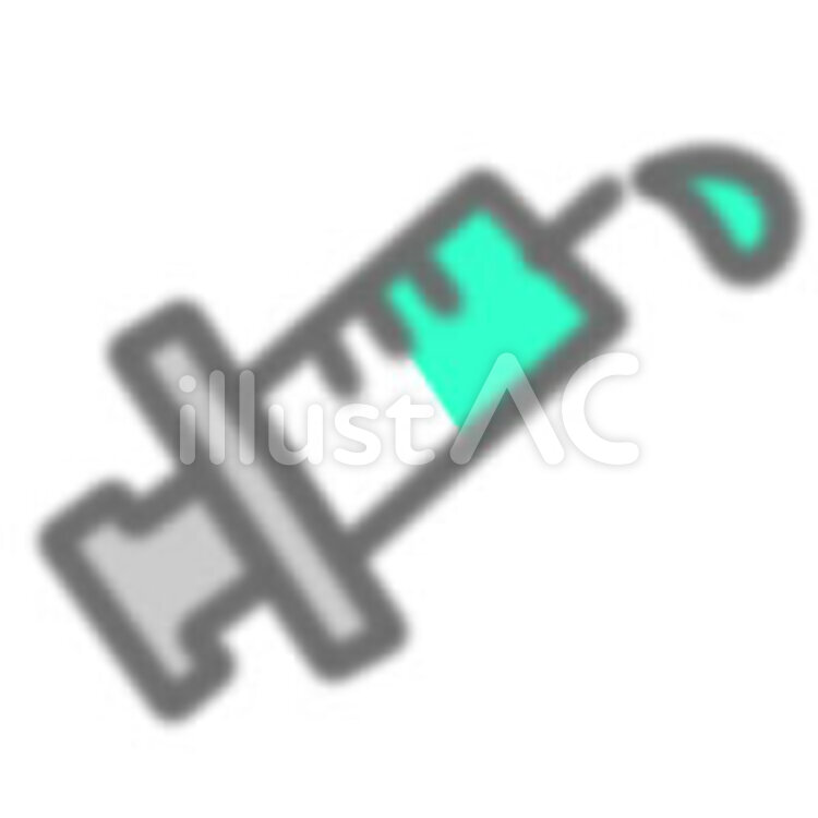 ふんわり注射 医療,注射,ワクチンのイラスト素材