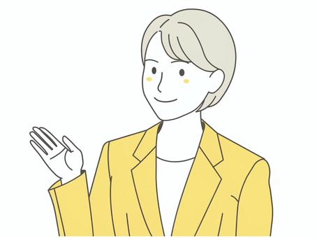 案内する女性1 案内する女性1 案内,女性,人物,受付,会社員,接客,事務員,事務職,店員,olのイラスト素材