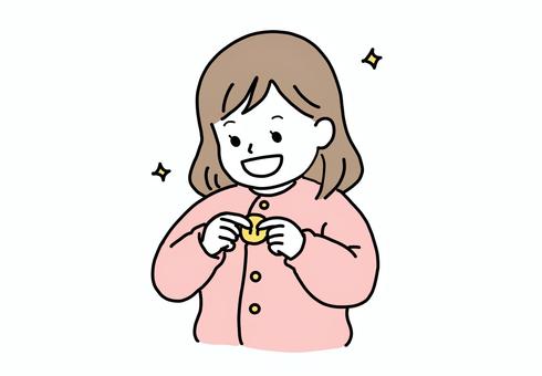 ボタンどめ ボタンかけ 練習 ボタンどめ,ボタンかけ,練習,上着,シンプル,着替える,子ども,幼児,着替え,身支度のイラスト素材