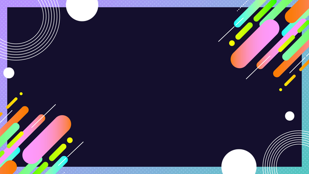 16:9_ポップでサイバーな幾何学背景 背景,蛍光,サイバー,デジタル,グラフィック,見出し,タイトル,ベクター,パーティー,ディスコのイラスト素材