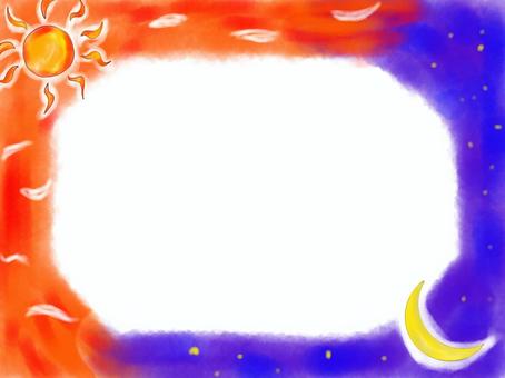 sun and moon frame, , JPG and PNG