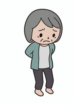 腰痛の婆婆