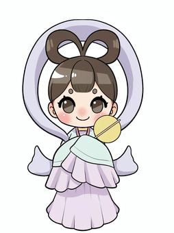 織姫_全身 織姫,七夕,女性のイラスト素材