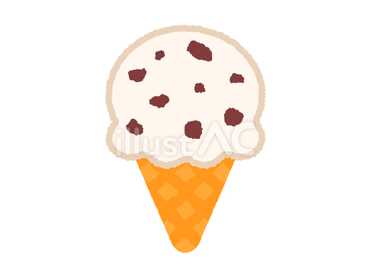 手描きのかわいいクッキークリームアイス アイスクリーム,クッキークリーム,アイスのイラスト素材