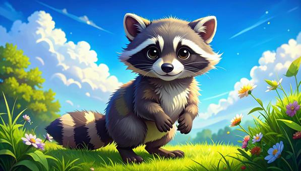 アライグマの赤ちゃん