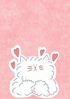 好き好きねこちゃん かわいい,好き,大好き,ハート,恋,恋愛,愛,推し,推し活,甘えるのイラスト素材