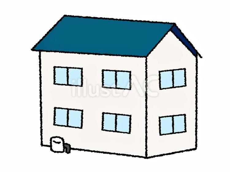 二階建て 二階建て,家,住宅のイラスト素材