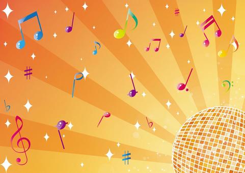 Pop and fun music image background material, , JPG and AI