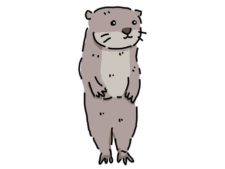 カワウソイラスト 無料イラストなら イラストac