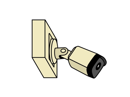 防犯カメラ 監視カメラ,防犯カメラ,ビデオ,録画,撮影,映像,セキュリティ,警備,安全,安心のイラスト素材
