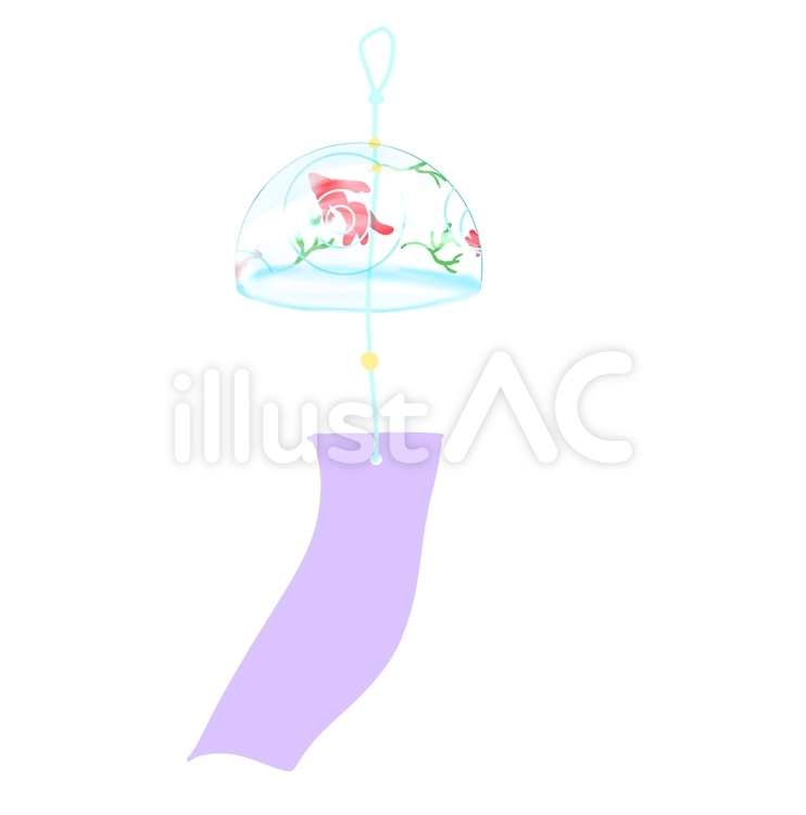 風鈴 風鈴,夏,風流のイラスト素材