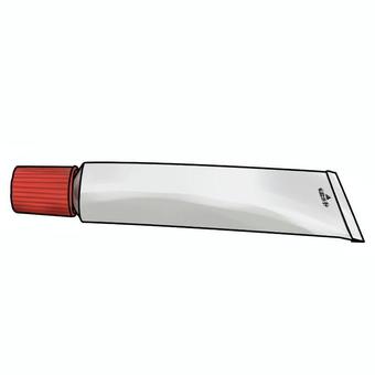 軟膏② 軟膏,赤キャップ,薬,薬剤,お薬,塗り薬のイラスト素材
