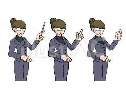 女教師3ポーズセット