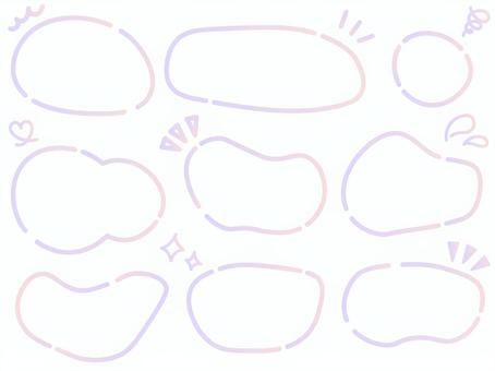 插图, 梯度, 框架, 设置, 