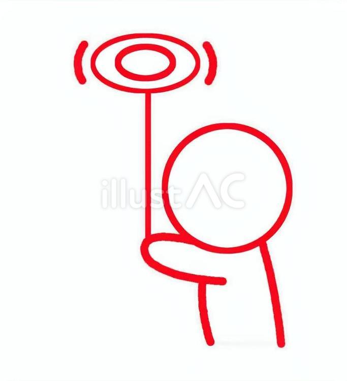 皿回しする人物 皿回し,回す,皿のイラスト素材