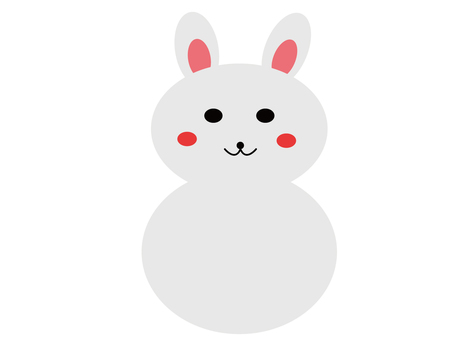 rabbit snowman, , JPG and PNG