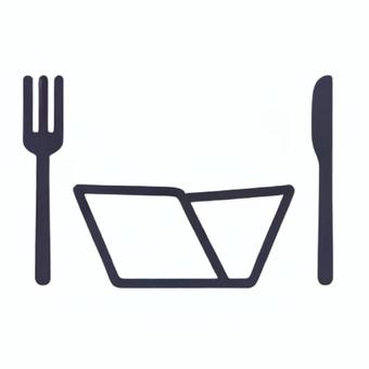 ナイフとフォークとナプキンのアイコン素材 フォーク,ナイフ,ナプキン,アイコン,シルエット,イラスト,挿し絵,食事,カトラリー,洋食のイラスト素材