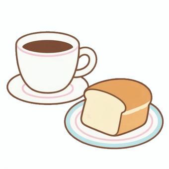 コーヒーとパン