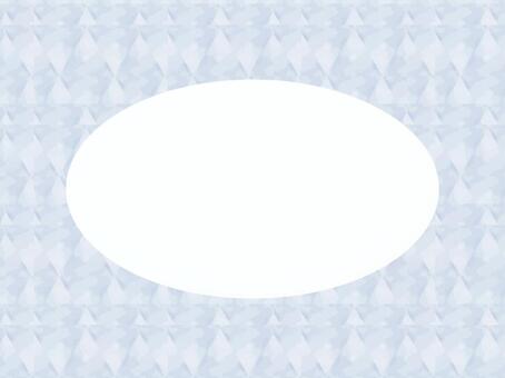 青の幾何学模様の楕円フレーム156 フレーム,飾り枠,枠,囲み,楕円,青,かわいい,きれい,楕円形,背景のイラスト素材