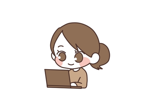 Illustration, computer, girl, the internet, 
