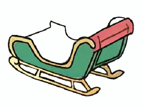 空っぽのソリ ソリ,クリスマス,プレゼント,空っぽ,乗り物,イラスト,透過,挿絵,冬,イベントのイラスト素材