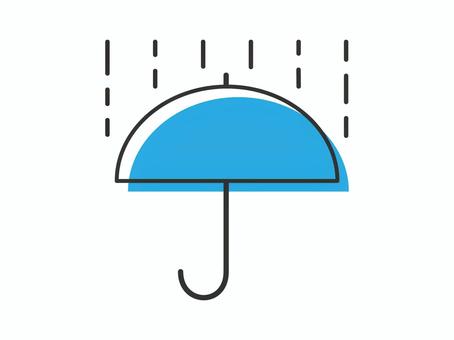 シンプルな雨のお天気イラスト シンプルな雨のお天気イラスト 天気,雨,傘,アイコン,ベクター,カラー,図形,線画,天気予報,シンプルのイラスト素材