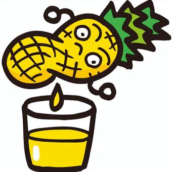 Freshly squeezed!, JPG, PNG and AI Freshly squeezed!, pineapple, fruit, tiny, JPG, PNG and AI