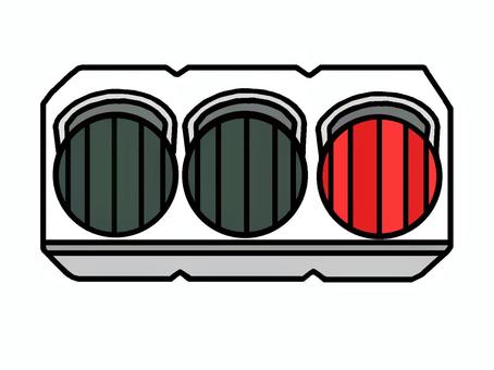 赤信号 赤信号,信号機,車両用,機械装置,道路交通,合図,イラストのイラスト素材