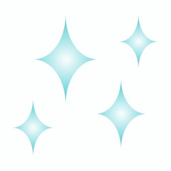 キラキラの青白い感情表現イラスト 感情,表現,キラキラ,嬉しい,楽しい,華やか,漫画表現,綺麗,光,輝きのイラスト素材