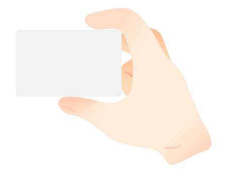 カードを持つ手のイラスト7 カード,持つ,手,手のひら,ハンド,ベクター,出す,見せる,片手,素材のイラスト素材